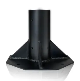 Adapter-10 Midive Outdoor Light Post Base For 3 Inch Surface Mount Heavy Duty Metal Flang