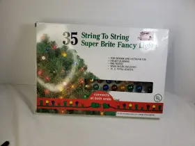 40-391 Midwestern Home Products 35 String To Super Brite Fancy Lights Works