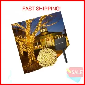 B07dqdj9cg Minetom Solar String Lights For Outside - 40 Ft 100 Led Outdoor Lig
