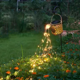 B0cs3sqkyc Misawce Solar Watering Can Lights Outdoor Decorative Metal Led With Shepherd Hook