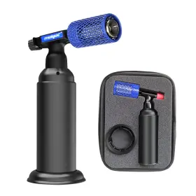 Molgoc 690164347167 Butane Torch With Anti-scalding Device Stainless Steel Protective Blue