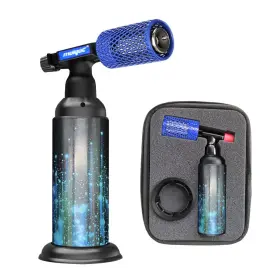 Molgoc 690164347594 Butane Torch With Anti-scalding Device Stainless Steel Protective Blue
