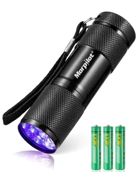 Morpilot 810206593424 Black Light Flashlight Mini Uv 395nm 1 Pack