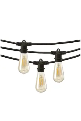 Mr Beams 815995024210 48ft Vintage Edison Led Outdoor String Lights For