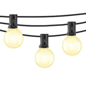 Mb10012-blk-25-00 Mr Beams 1w G40 Globe Bulb Led Weatherproof Indoor/outdoor String Lights 25 Ft