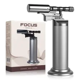 Mr.count 627179693798 Butane Torch Lighter Kitchen Torches For Cooking Mini Silver