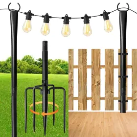 Ugl24081401 Mulivid Lpa01 2 Pack 10ft Lighting Hanging Pole For Outside Waterproof Hardened Metal Outd