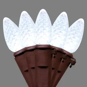 B0fnm7n72h Mxtclm Brown Wire C3 Christmas String Lights 50 Led White Strawberry 18ft Outdoo
