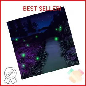 Myhh-lites 445049959972 Solar Powered Firefly Lights Zhongxin Flickering Fireflies String With 7