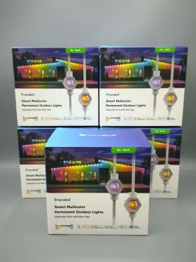 N7401e00-5pol-nc Nanoleaf Smart Multicolor Permanent Outdoor Lights Starter Kit 16.6 Ft