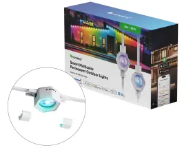 N7401k03-30pol-nc Nanoleaf Permanent Outdoor Lights 100ft Smarter Kit Matter Wifi Ip67 Rgb Led New