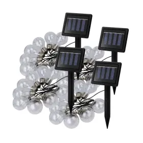 22048 Nature Power Outdoor 64 Inch Solar Edison Bulb Integrated Led String Lights 4-pack