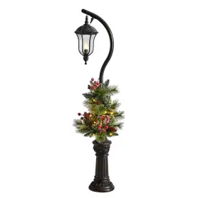 D1030 Nearly Natural 5ft. Holiday Decorated Lamp Post With Artificial Christmas Greene D1030 Nearly Natural 5ft. Holiday Decorated Lamp Post With Artificial Christmas Greene