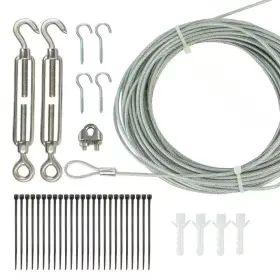 Newhouse Lighting 445036993941 48 Ft. String Light Hanging Mounting Kit Wire Hooks