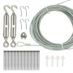 Newhouse Lighting 726843019350 Stringkit2 Stainless Steel Hanging/suspension Kit With Vinyl Coated Wire 48 F