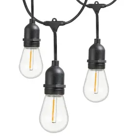 Newhouse Lighting - Outdoor 726843015437 Cstringled18p 48-ft String Lights With 16 Plastic