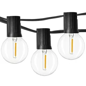Newpow 745672802131 Outdoor String Lights 100ft With 60 3 Spare Dimmable Shatterproof Waterproo