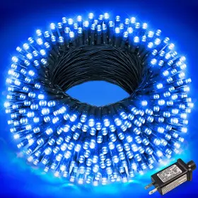 B0d2l9q57r Nielfoi 100ft 300 Led Blue Christmas Lights Outdoor 8 Modes Waterproof