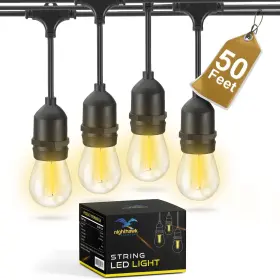 Str-e-50 Nighthawk Lighting Led String Lights For Patio - Outdoor 50 Ft