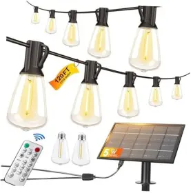 B218-st38 Ningbo Maoli Electric Appliance Co. Ltd 120ft Solar String Lights Outdoor Waterproof With Remote 30 Sockets St38