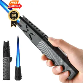 Ns-gl-3 Ninsi Big Butane Torch Lighter Refillable Kitchen Blow Large Carbon Fiber