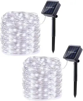 Lo-s100-001-2 Nobrand Solar String Lights 2p 66ft 200led 8m Outdoor