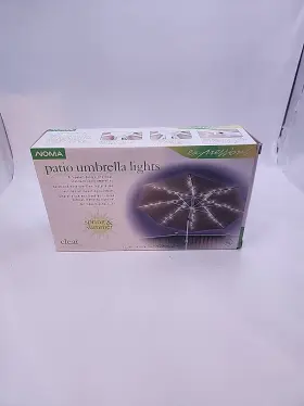 Noma 028208870508 Patio Umbrella Lights Expressions 8 Spoke Design Brand New In Box