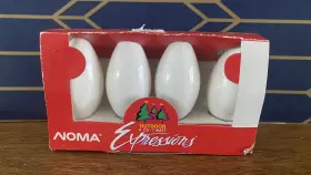 Noma 810037837292 C7 White Replacement Christmas Light Bulbs One Box Expressions