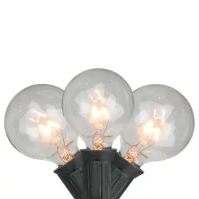 34316478 Northlight 20-count Clear G50 Globe Christmas Light Set 19ft Black Wire