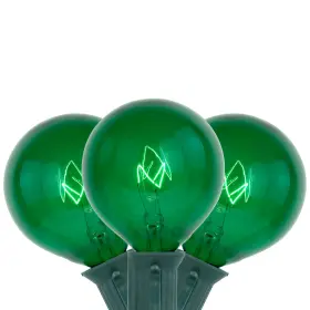 35167282 Northlight 10-count Green G50 Globe Christmas Patio Lights- 9ft Wire
