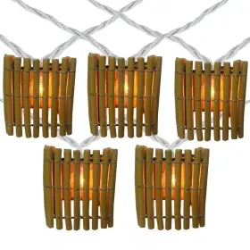 Northlight 705353192524 10-light Clear Tiki Bamboo Summer Garden Patio Christmas Mini Incandescent Light