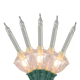B07hy72st2 Northlight Glitter Retro Christmas Bubble Lights - Clear 6ft Green Wire 7ct