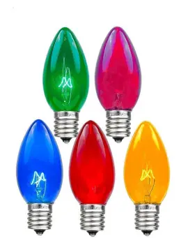 A-c7-7t-asst Novelty Lights Twinkle Christmas Replacement Bulbs - Outdoor Individual For Events Holid