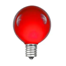 B00d2zgci4 Novelty Lights 25 G40 Red Outdoor Globe Incandescent Light Bulbs Glass