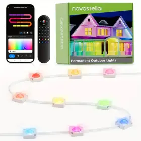 Novostella 744603916596 Permanent Outdoor Lights App Smart Rainbowcolor Rgb Ic Eaves 60ft/120ft