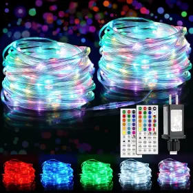 B0bk4hz7wg Omika 100ft 300 Led Connectable Rope Lights 24 Color Changing Outdoor String
