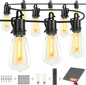 Rd-ssl5w-002 Oooled Outdoor String Lights 100ft With 32 Shatterproof Waterpro