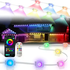 B0fnrg5dxc Openrgb 100ft Rgb Ic Smart Permanent Outdoor Eave Lights For House Ip67
