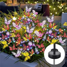 Ore-bf17 Oreunik Butterfly Solar Lights For Outside 2 Pack 34 Waterproof Decorative