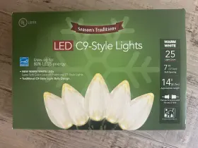 C9-style Osh Seasons Traditions Orchard Supply Led Lights Set Of 6 Boxes Nib