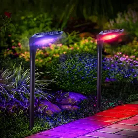 Os-path-01-4c Osord Color Solar Pathway Lights 4-pack Changing Outdoor Waterp