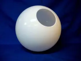 Outdoor Post Light Accessories 720066838989 14 White Acrylic Plastic Round Globe Pole Lamp Fixture 5.25