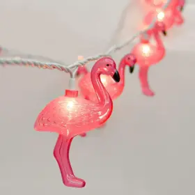 X002ruj387 Oviejo 8.5ft Pink Flamingo Outdoor String Lights Summer Patio With 10 Min