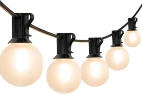 X003ucboor Oviejo 25ft Frosted Globe Led String Lights G40 Outdoor With 27