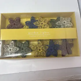 Pier 1 2035989 Imports Garden Lights Indoor Outdoor Flower String 10ct 8.2ft Nib