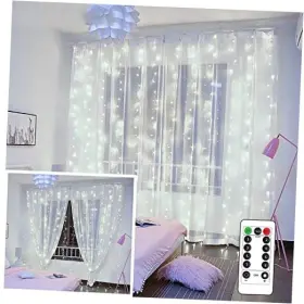 Pjm Twinkle Led 631924005781 String Lights Curtain Usb Powered Fairy For Bedroom Wall Party 8 White