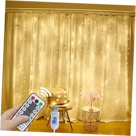 Pjm Twinkle Led 781621159604 String Lights Curtain Usb Powered Fairy For Party Bedroom Warm White
