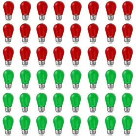 B0dfxrnrhn Pjpsaa 48 S14 E26 Led Christmas String Light Bulbs Waterproof Red/green 1w