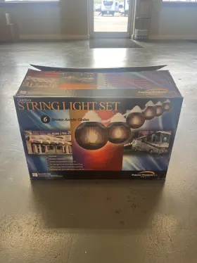 6-globe Polymer Products Outdoor String Lights Light Set - Bronze Acrylic Globes