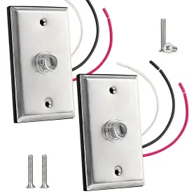 Ppz002 Ppz 724470682800 Photocell Sensor For Outdoor Lights With Wall Plate 2-pack Dusk To Dawn Wire-in